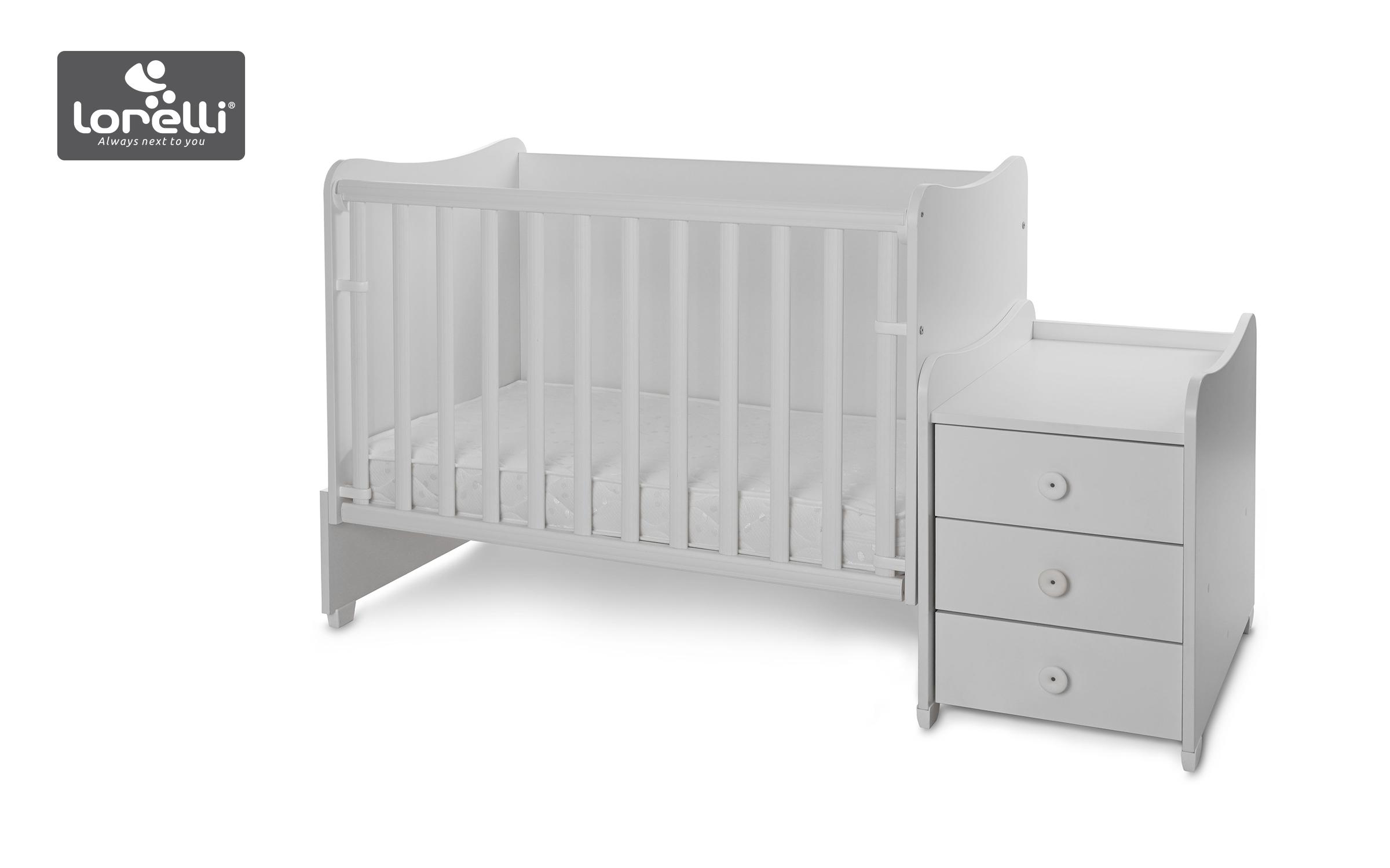 Бебешки кревет Maxi Plus New, бел  2